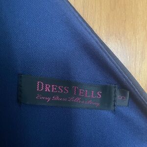 Dress Tells Navy Halter High Low Cocktail Dress